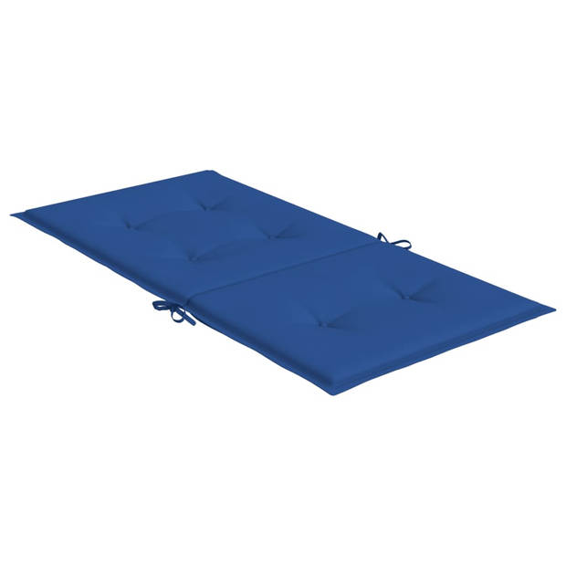 vidaXL Tuinstoelkussens 2 st 100x50x3 cm oxford stof koningsblauw