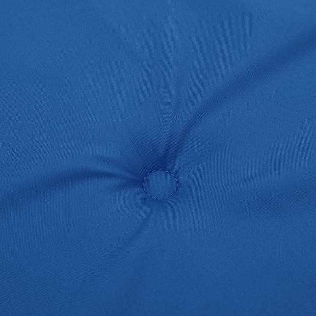 The Living Store Stoelkussens - Koningsblauw - 40x40x3 cm - Oxford stof - Waterafstotend - Set van 6