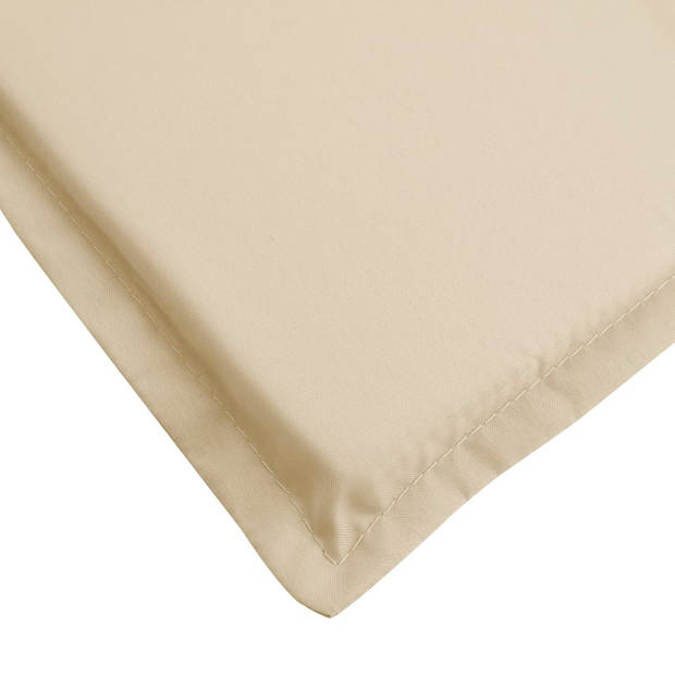 vidaXL Ligbedkussen 200x60x3 cm oxford stof beige