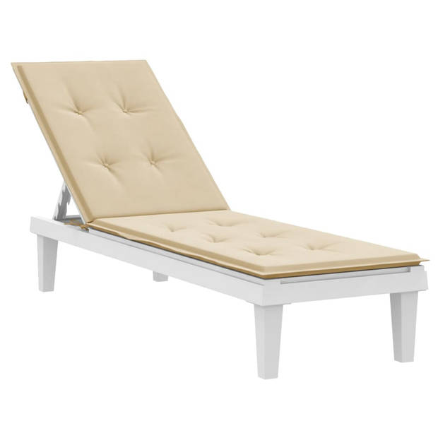 vidaXL Terrasstoelkussen (75+105)x50x4 cm beige