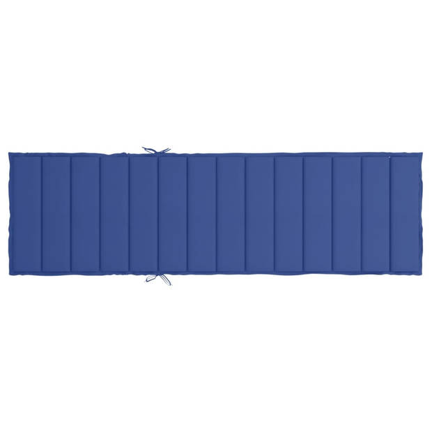 The Living Store Ligbedkussen - Koningsblauw - 200 x 70 x 3 cm - Comfortabel en duurzaam - Geschikt voor binnen en