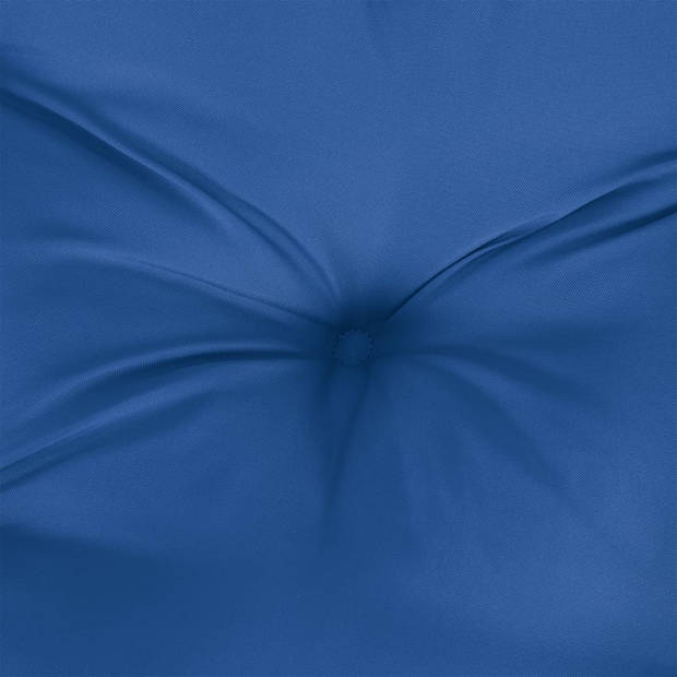 vidaXL Stoelkussens 4 st 50x50x7 cm stof blauw