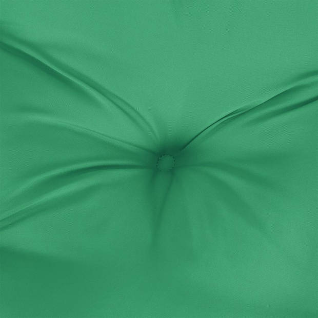 The Living Store tuinstoelkussens - groen - 50 x 50 x 7 cm - stof (100% polyester)