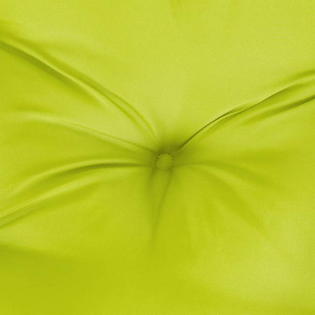 The Living Store Palletkussen - Polyester - 60 x 40 x 12 cm - Helder groen