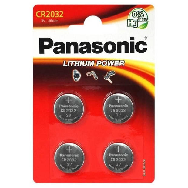 PANASONIC - Batterij CR-2032EL / 4B