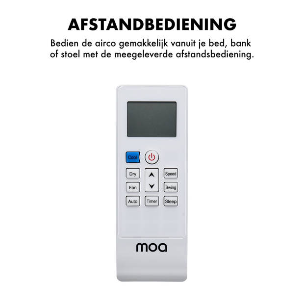 MOA Mobiele Airco - Airconditioning met WiFi en App - 12000 BTU - A05