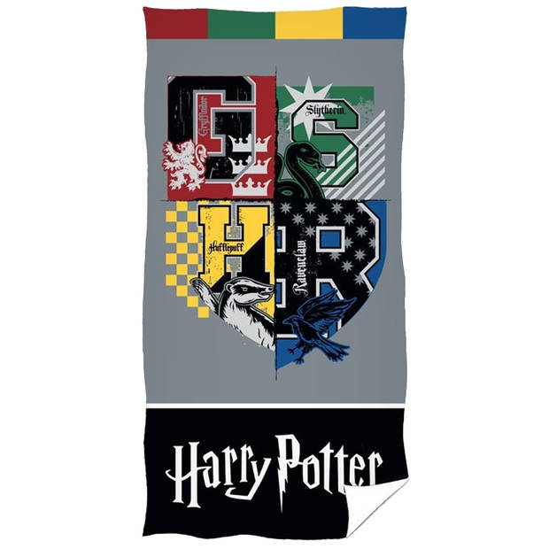 Harry Potter Strandlaken, Varsity Hogwarts - 70 x 140 cm - Katoen