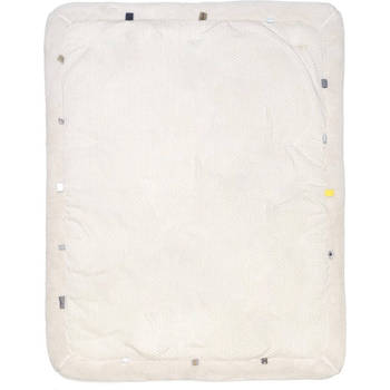 Snoozebaby boxkleed Stone junior 75 x 95 cm katoen beige