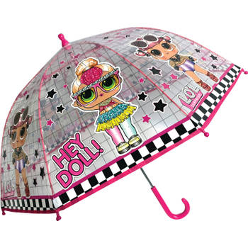 L.O.L. Surprise! paraplu meisjes 45 cm glazvezel/polyester transparant
