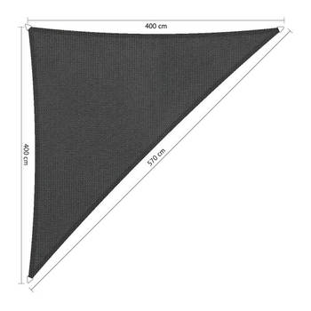 Shadow Comfort 90 graden driehoek 4x4x5,7m Carbon Black