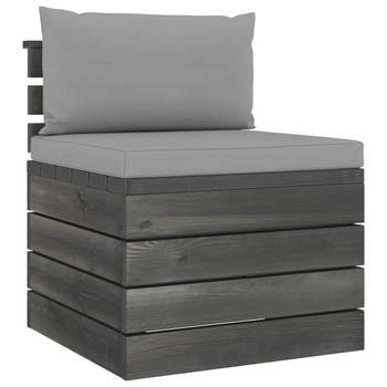 The Living Store Pallet Loungeset - Tuinmeubelset - 60x65x71.5cm - Massief grenenhout