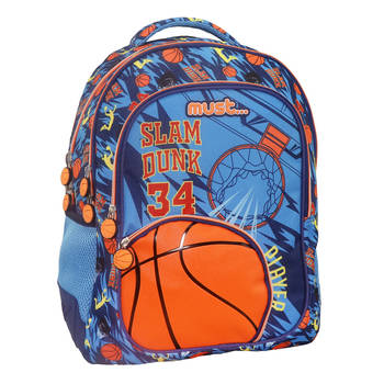 Must rugzak slam dunk jongens 25 liter polyester blauw