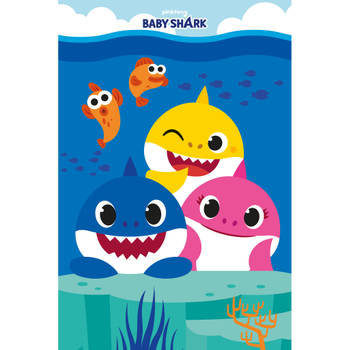 Baby Shark Fleecedeken Family - 100 x 150 cm - Polyester