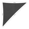 Shadow Comfort 90 graden driehoek 4x4x5,7m Carbon Black