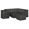 vidaXL 8-delige Loungeset pallet massief grenenhout donkergrijs