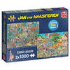 Jan van Haasteren de muziekwinkel & vakantiekriebels - 2 x 1000 stukjes