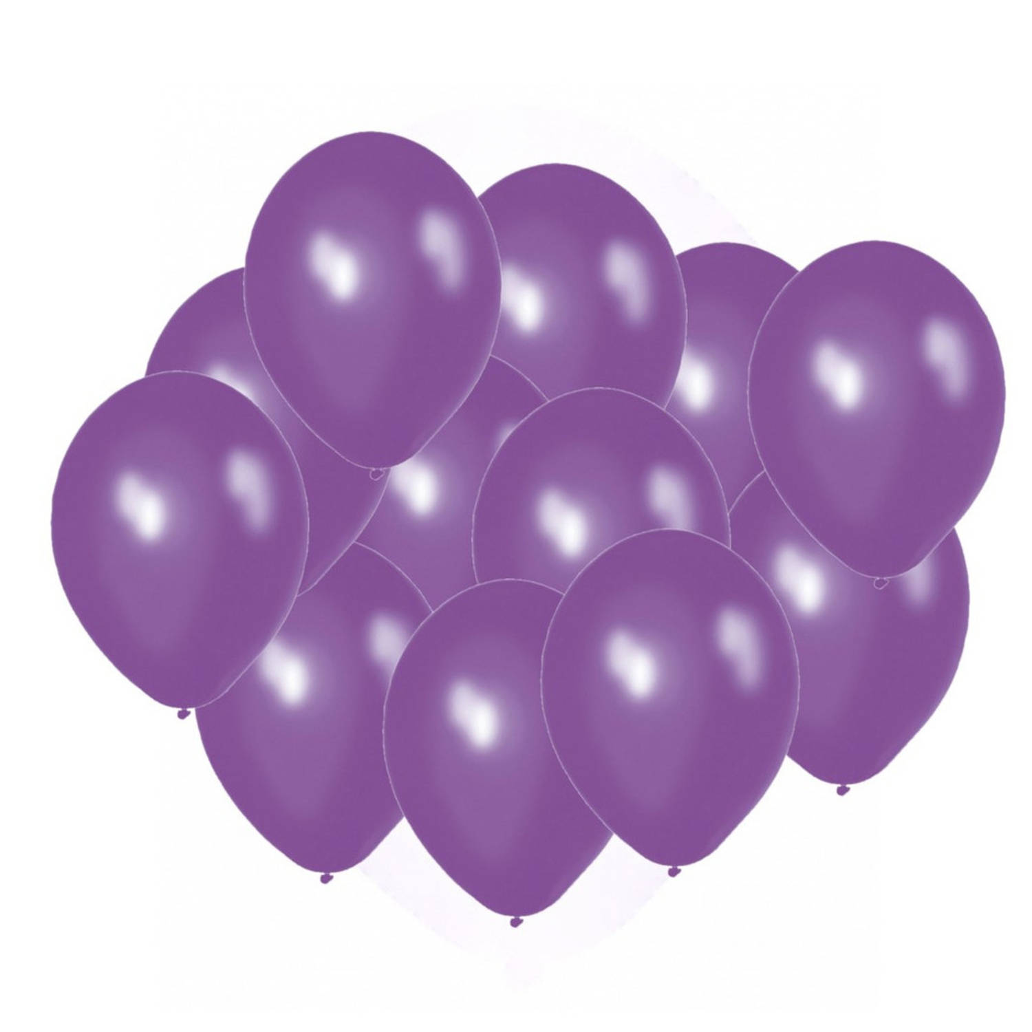Party ballonnen paars 100x stuks - Ballonnen