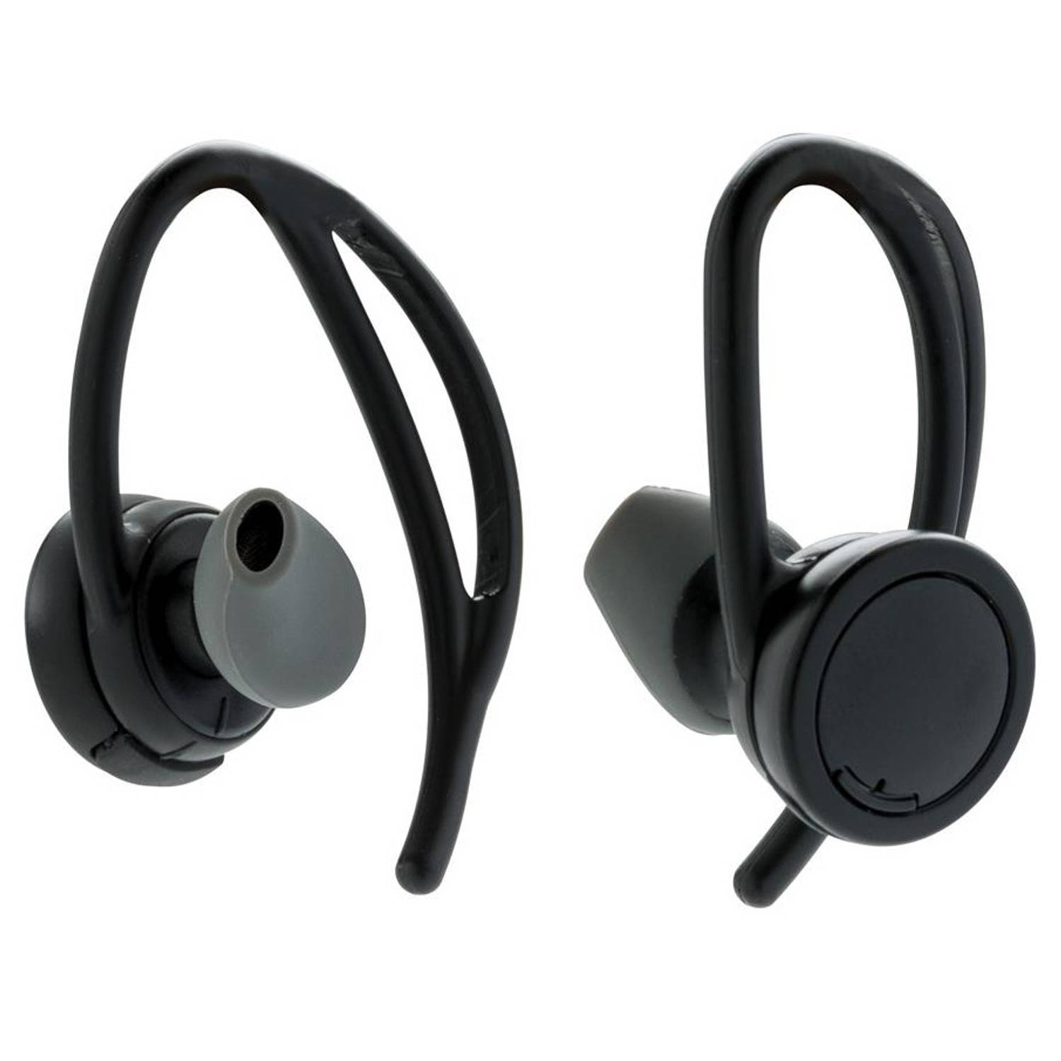 XD Collection oortelefoon True bluetooth 8,3 cm ABS zwart 3 delig