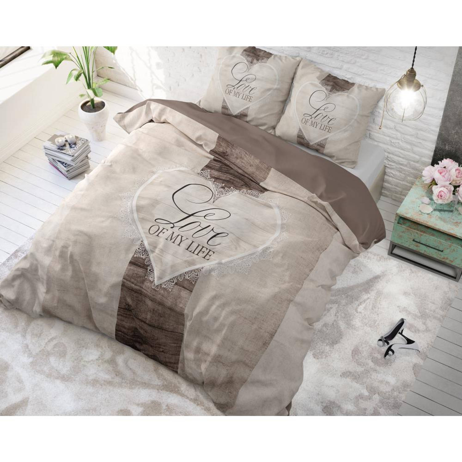 Dreamhouse Bedding Dbo Dh Love Of My Life Taupe 200x220