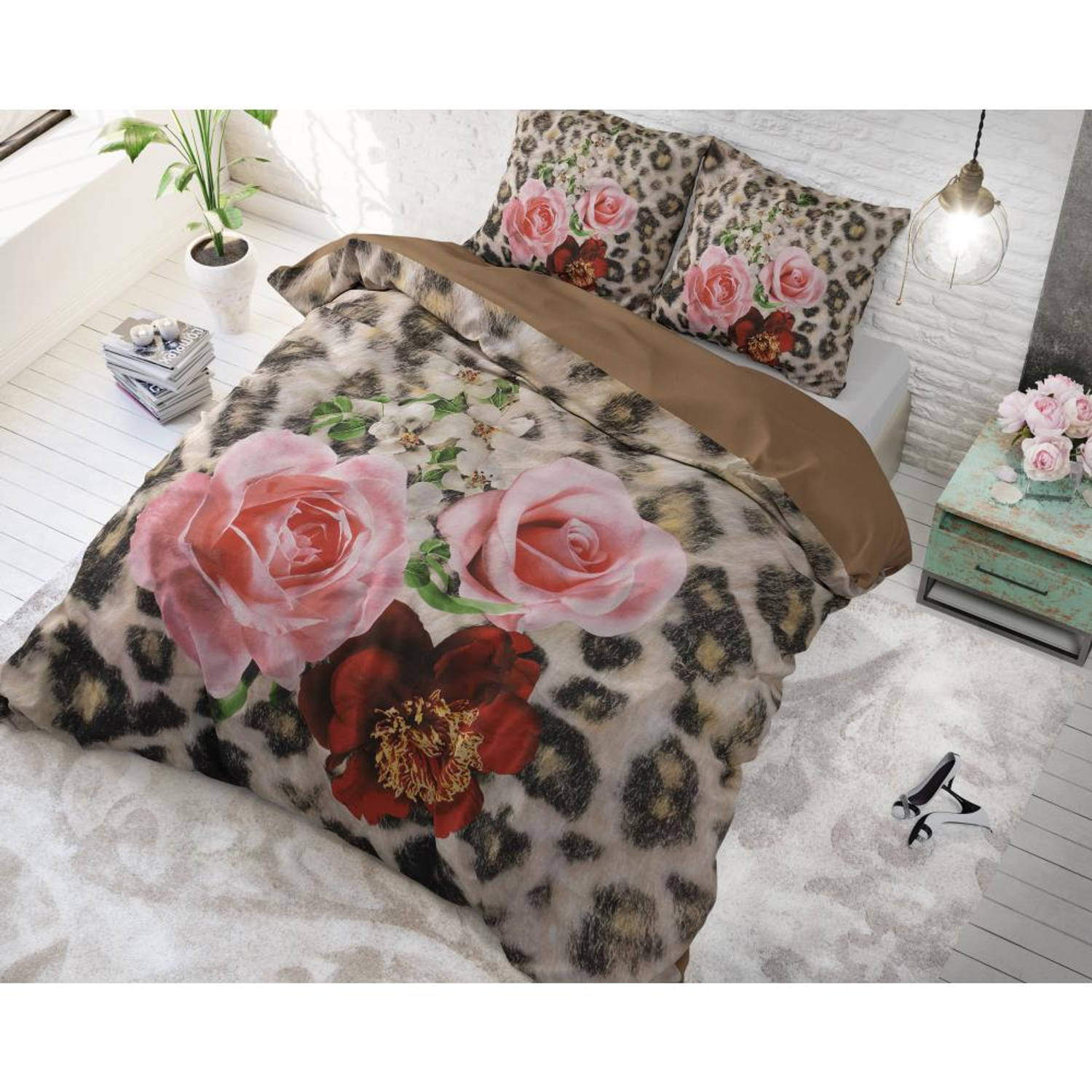 Dreamhouse Bedding Dbo Dh Floral Panther Brown 240x220