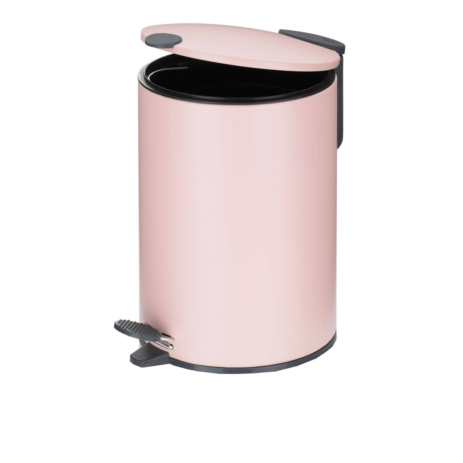 Kela afvalemmer Mats 3 liter 23 x 17 cm rvs roze