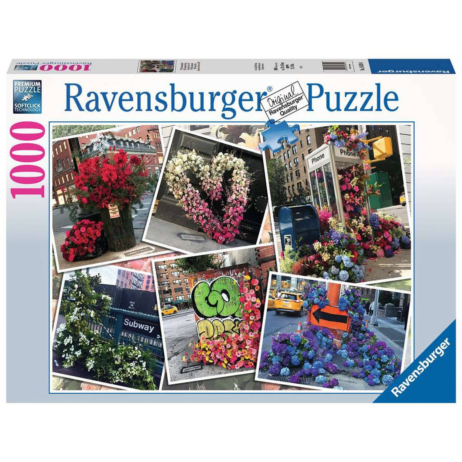 Ravensburger puzzel NYC bloemenpracht Legpuzzel 1000 stukjes