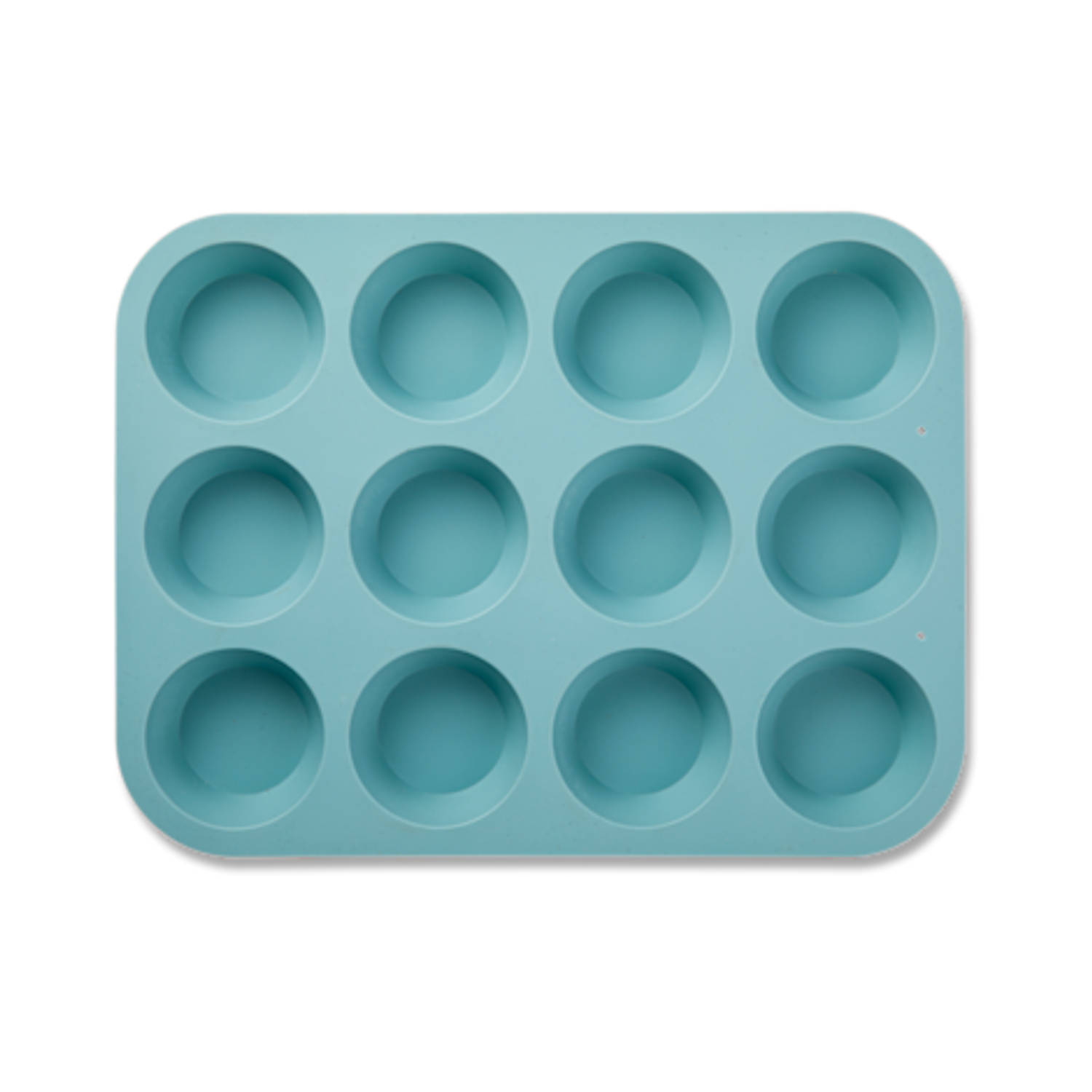 syndroom Nodig uit Aanvankelijk Blokker muffin bakvorm - siliconen - 12 stuks - blauw | Blokker