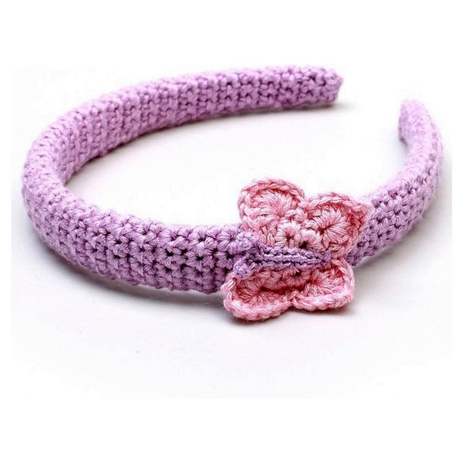 NatureZOO Haarband / Diadeem voor baby Vlinder Paars/roze