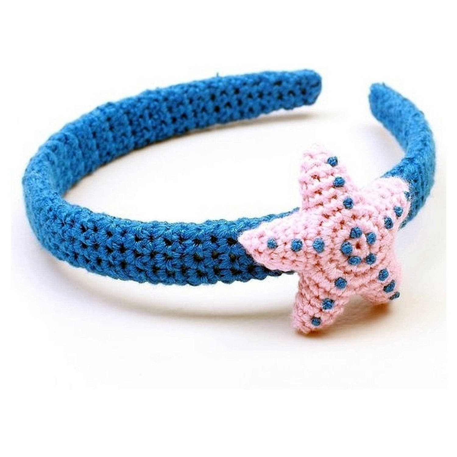 NatureZOO Haarband / Diadeem voor baby Ster Blauw/roze