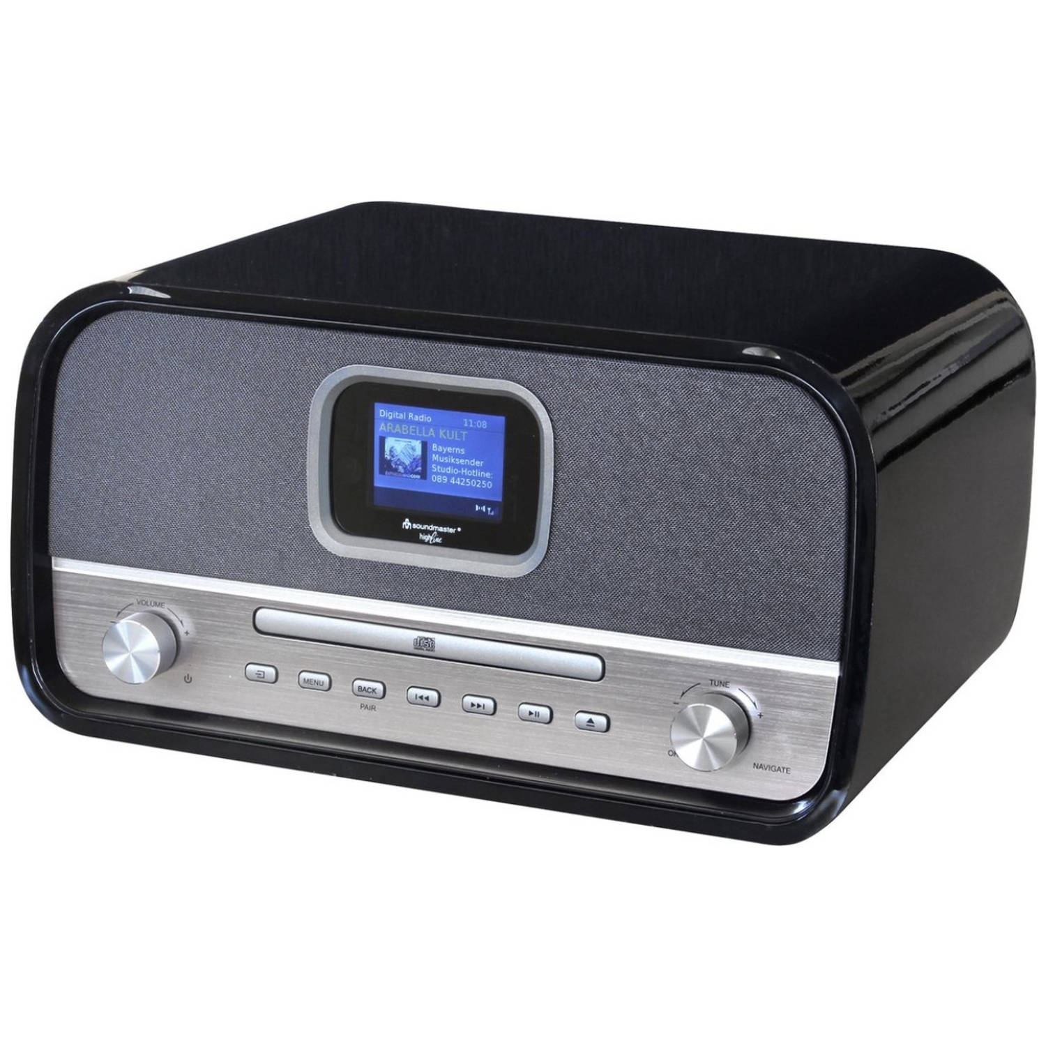 Dertig kleding stof tieners Soundmaster DAB970SW - FM Radio - CD speler - Bluetooth - USB - Zwart |  Blokker