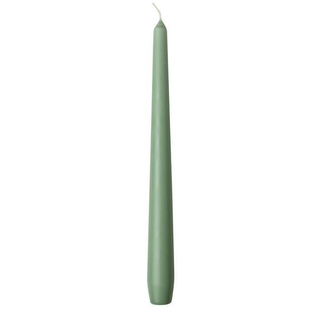 Conpax Candles Dinerkaarsen - 50x stuks - jade groen - 25 cm - Dinerkaarsen