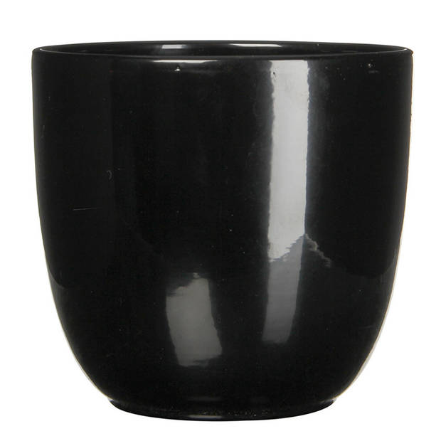 Kunstplant pampas gras - in pot zwart - keramiek - H70 cm - Kunstbloemen