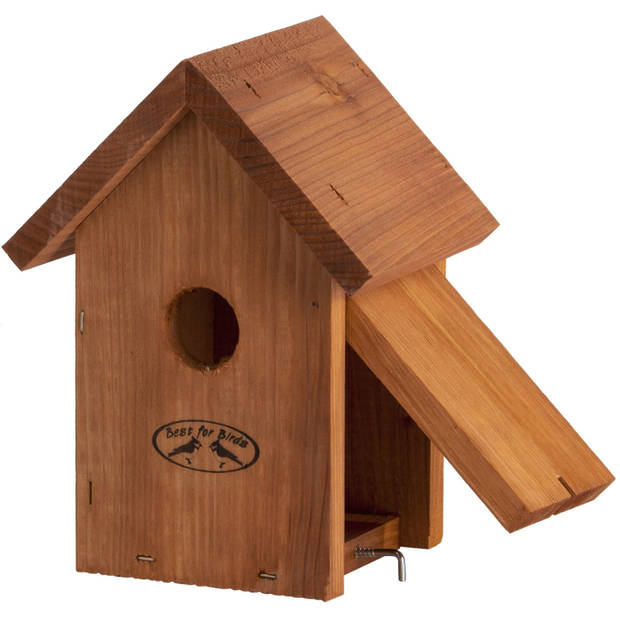 Nestkastje / vogelhuisje winterkoning houten dakje 19.8 cm - Vogelhuisjes