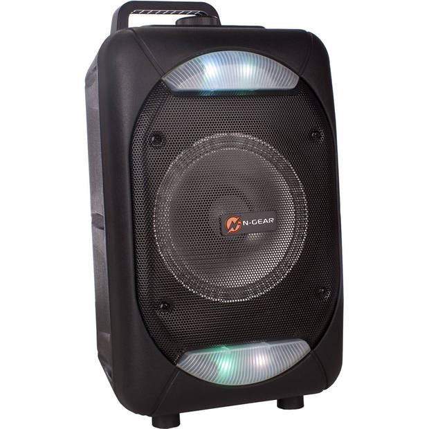 N-GEAR The Flash 610 - Bluetooth Speaker - Karaokeset - Partybox met 1 Microfoon - Zwart