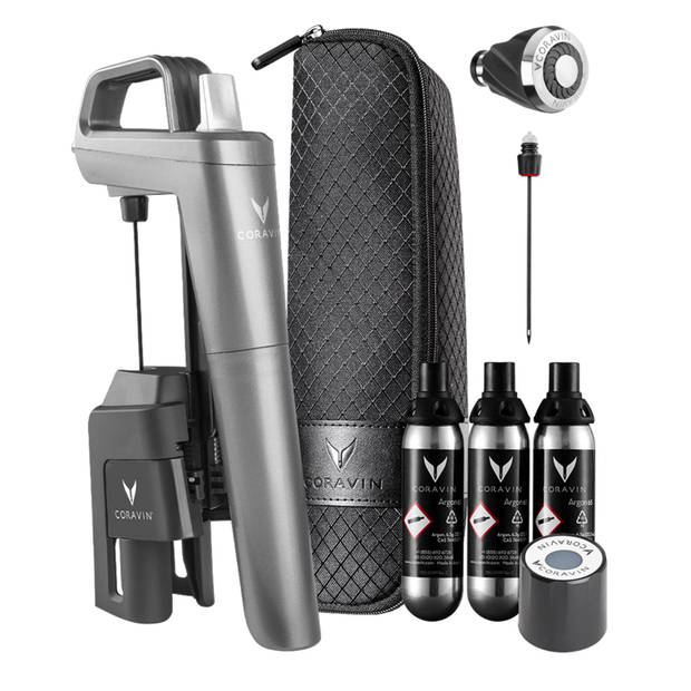 Coravin Wijnsysteem Timeless Five - Plus Pack - Antraciet