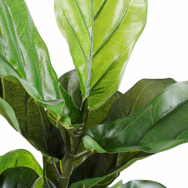 Groene ficus Lyrata kunstplant 75 cm voor binnen - Kunstplanten