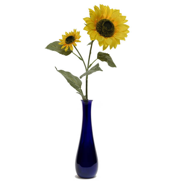 Bellatio Design Kunstbloem Zonnebloem tak - 72 cm - geel - kunst zijdebloem - decoratie bloemen - Kunstbloemen