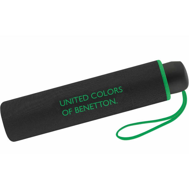 United Colors of Benetton Paraplu Super Mini - Opvouwbaar - Ø 95 cm - Zwart