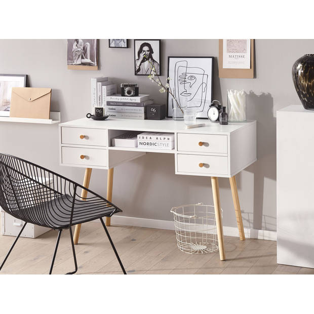 Beliani LEVIN - Bureau-Wit-MDF