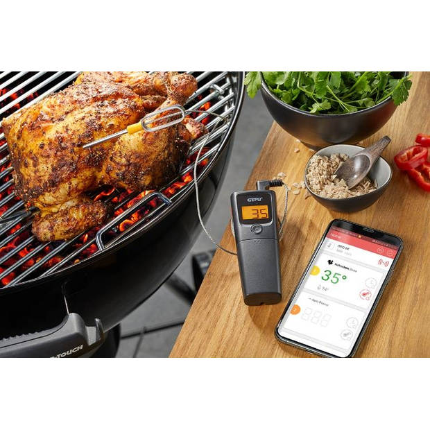 Gefu - Vlees en Grill Thermometer, Bluetooth, 1 Sonde - Gefu CONTROL+