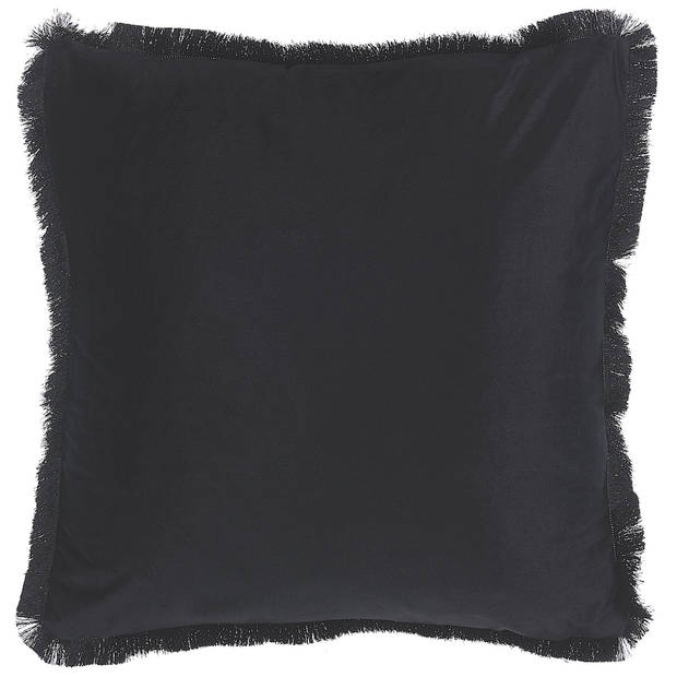 Beliani RAMTEK - Sierkussen-Zwart-Polyester