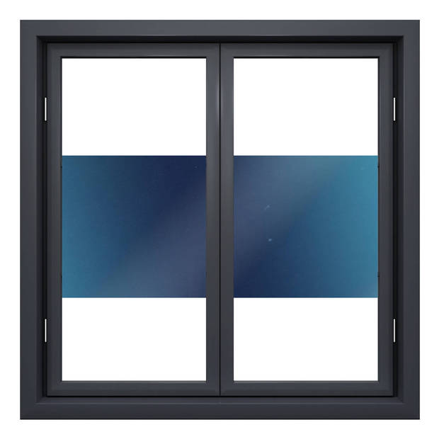 Wicotex Raamfolie zonwerend- 90cm transp/blauw