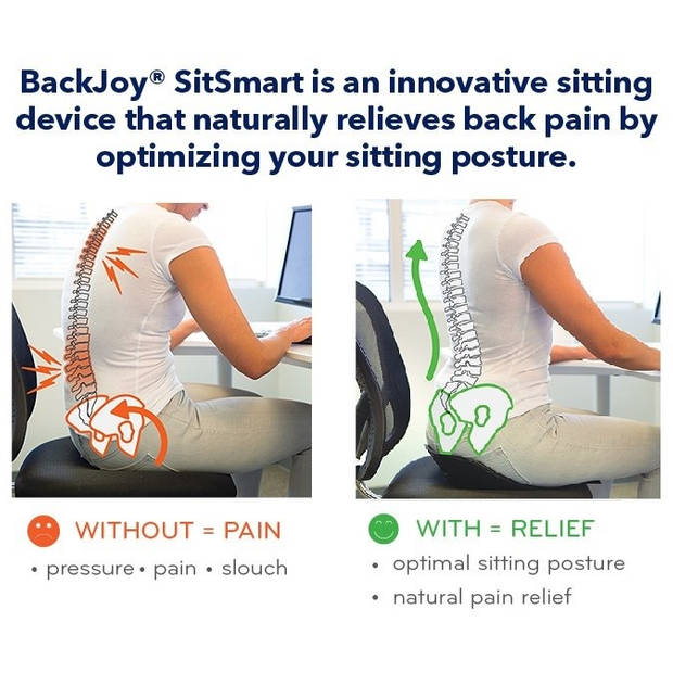 Backjoy Sitsmart Posture Plus Rugsteun - Blauw