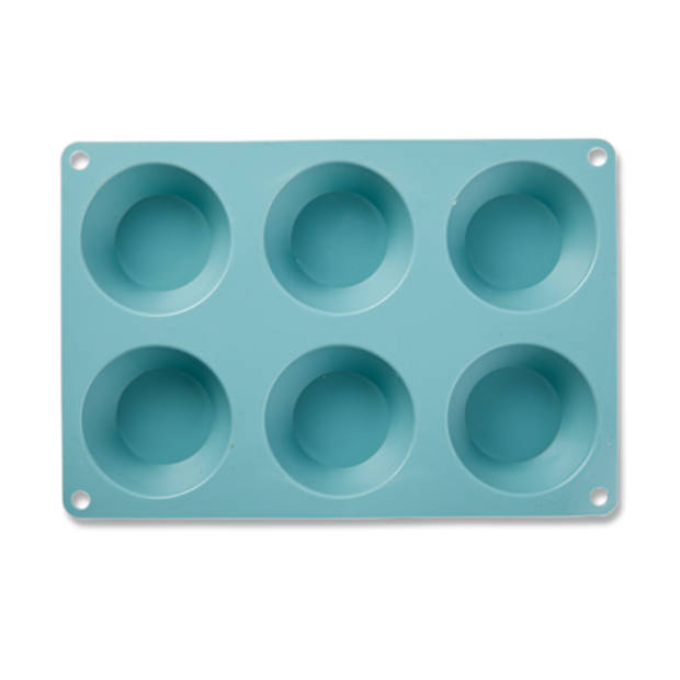 Blokker muffinbakvorm - siliconen - 6 stuks