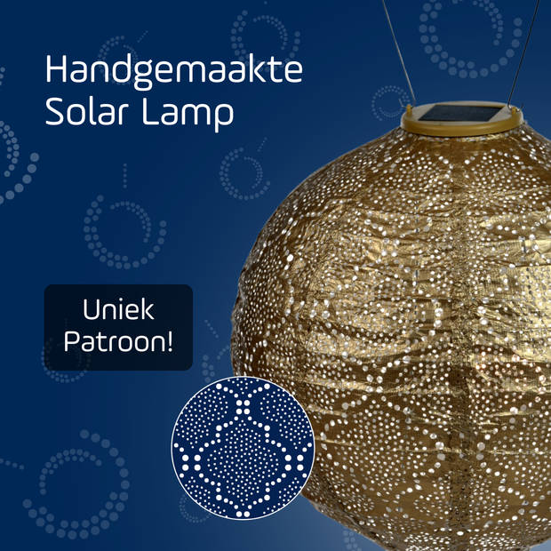 Lumiz Solar Buitenverlichting Bazaar Rond - 30 cm - Goud