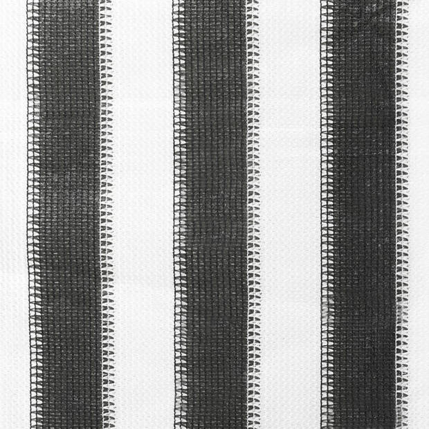 vidaXL Rolgordijn voor buiten gestreept 60x140 cm antraciet en wit