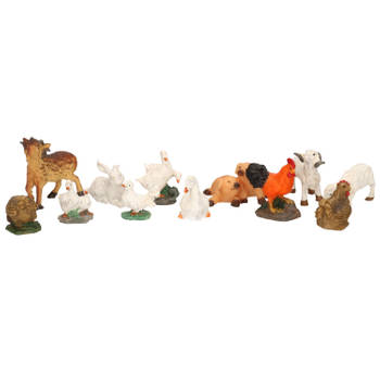 Boerderijdieren dierenbeeldjes - speelgoed boerderij diertjes - Beeldjes