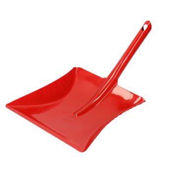 Buemag Vuilblik - verzinkt metaal - 38 x 23 cm - rood - stofblik - Stoffer en blik