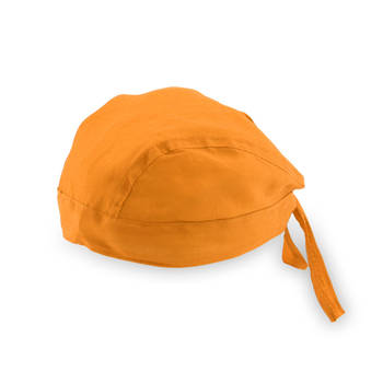 Oranje party bandana voor volwassenen - Verkleedhoofddeksels