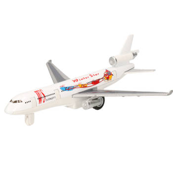 Wit winter star vrachtvliegtuigje - Speelgoed vliegtuigen